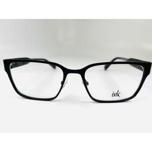 New INK Matte Black SABER Eyeglasses with Shiny Black Temples 55/18/145